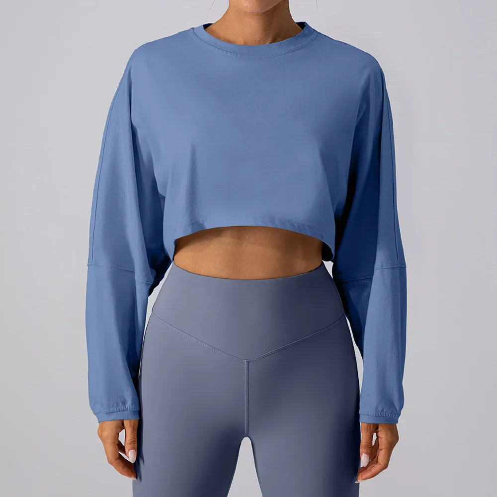 Sudadera Cropped Flow - Factives™