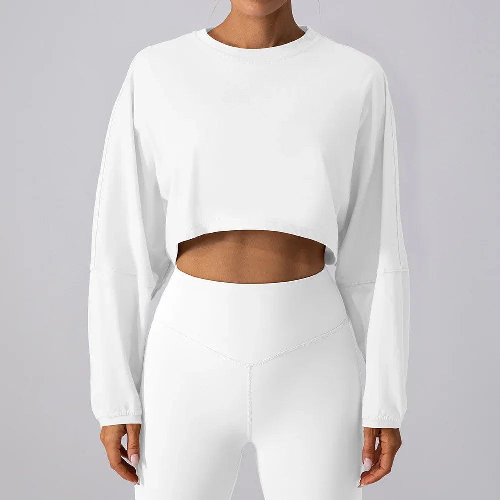 Sudadera Cropped Flow - Factives™