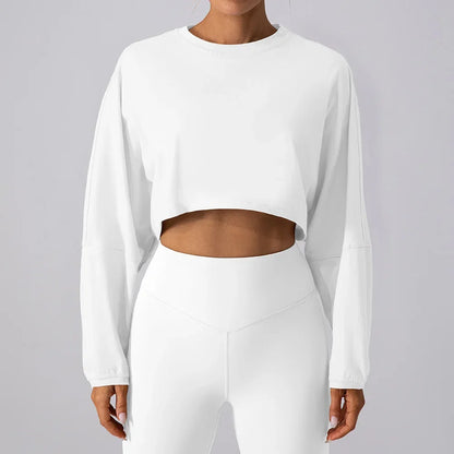Sudadera Cropped Flow - Factives™