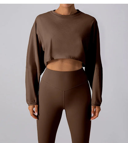 Sudadera Cropped Flow - Factives™
