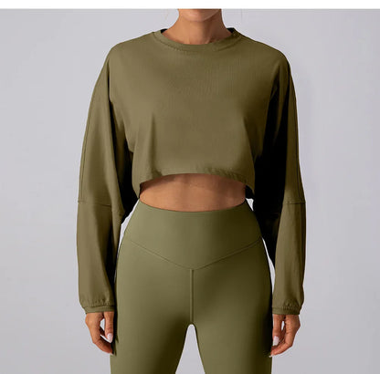 Sudadera Cropped Flow - Factives™