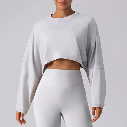 Sudadera Cropped Flow - Factives™