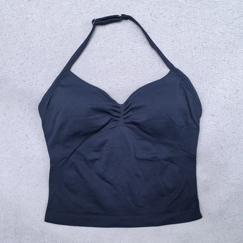Top Halter Básico Fruncido - Factives™