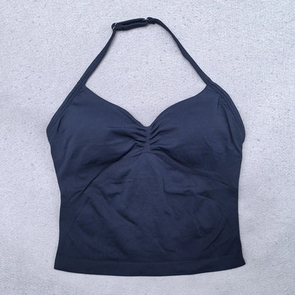Top Halter Básico Fruncido - Factives™