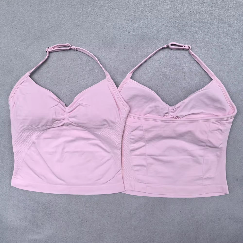 Top Halter Básico Fruncido - Factives™