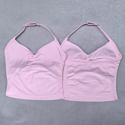 Top Halter Básico Fruncido - Factives™
